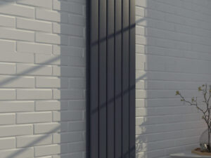 Fyn Flat Panel Anthracite Towel Rail