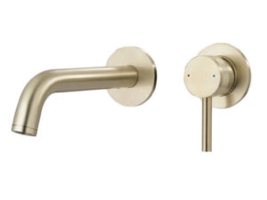 Kyloe Brushed Brass Wallmounted Bath Filler