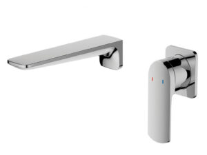 Fuse Chrome wallmounted basin mixer