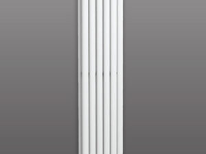 Porto Vertical Light grey Towel Rail