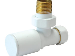 Round Straight Valve Matt White