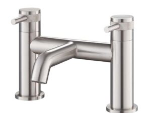 Kyloe Brushed Nickel Deck Mounted Bath Filler