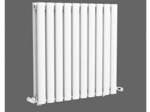 Porto Double Panel White Matt Towel Rail