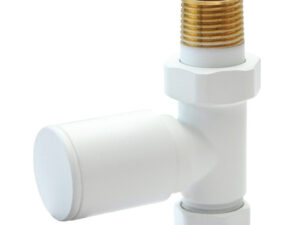 Round Straight White Valve