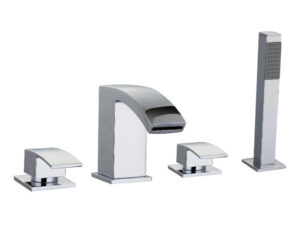 Zen 4 Hole Deck Mounted Bath Shower Mixer
