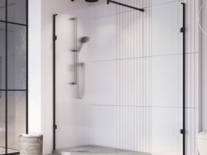 Liberty Fluted Glass Wetroom Panel