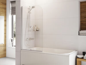 Haven 6 Curved Bath Screen