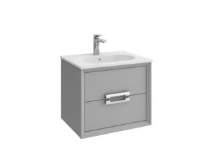LISKA 600MM 2 DRAWER WALL UNIT SILVER