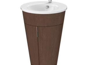 Starck Floor standing Basin and Unit American walnut