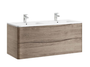 SOFIA 1200MM 2 DRAWER WALL UNIT CYAN OAK