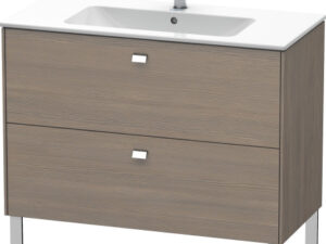 Brioso Floor standing 2 Drawer Vanity unit Oak Terra