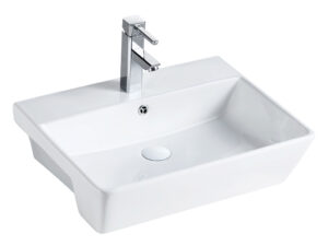 ST 550MM SEMI RECESSED BASIN