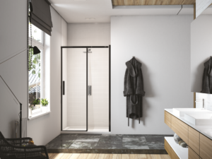 Merlyn Black Sliding Door