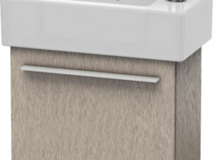 X large wallmounted 1 Door Vanity Unit in Cashmere Oak