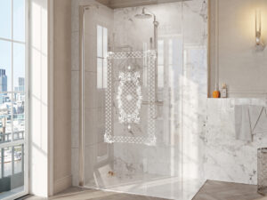 Decem Victoriana Print Wetroom Panel