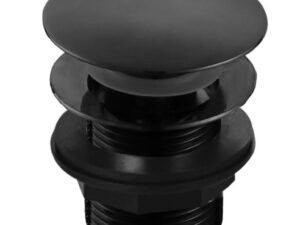 Fuse Black Domed Bath Waste unslotted