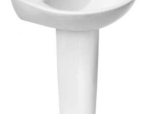 President 500 Basin & Pedestal 2 Tap Hole
