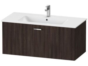 X Base wall mounted Chest Nut Dark Vanity unit